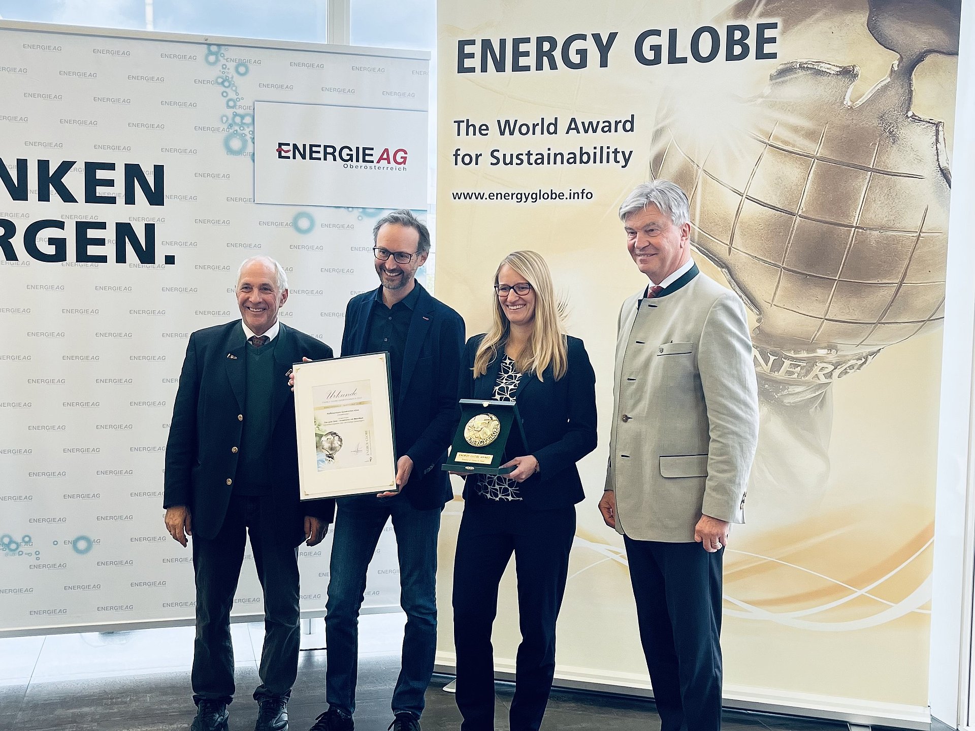 Verleihung Ehrenpreis Energy Globe Award in Linz