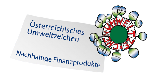 Umweltzeichen für nachhaltige Spar- und Giroprodukte
